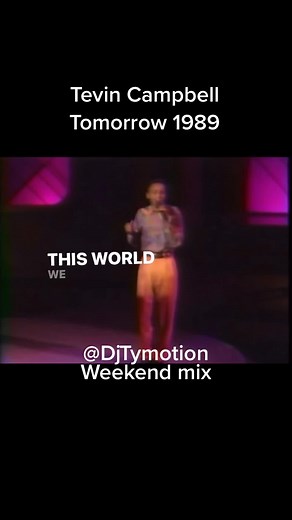 Tevin Campbell's Live Performance of 'Tomorrow' (1989)