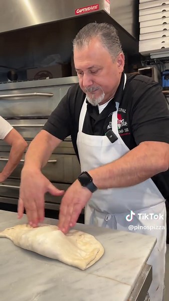 Tri Color Calzone? Now this is definitely love at first bite! Our meatless twist on our market @theoriginalsalpinos Tri Color parm! #calzone #tricolor #lent #nomeat #tomatosauce #vodkasauce #pesto #pizza #pizzeria #nypizza #nypizzasuprema #pizzatiktok #pizzatok #longisland #longislandeats #longislandfood