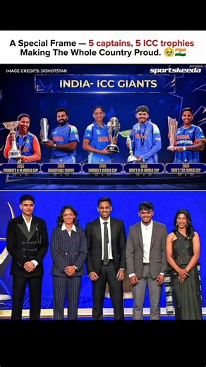 5 ICC trophies 🏆 in one frame 🔥📈#cricket #viral #winner