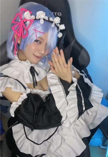 ゆるしてー🥺🩵 #おすすめ #リゼロ #レム #anime #rezero #cosplay #为你 #fypシ