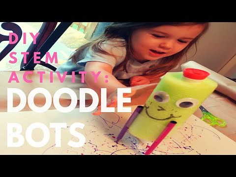 TUTORIAL: STEM Activity: Doodle Bots | Make a Robot | Dollar Tree Craft for Kids