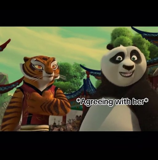 Po Meets Tigress: A Kung Fu Panda Moment
