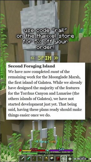 The Next 2 Foraging Islands: Torrhus Canyon & Lunarise! 🔥🔥 #hypixelskyblock #minecraft #hypixel