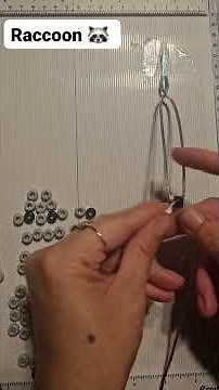 Raccoon with pony beads tutorial