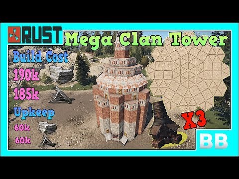 Rust Mega Clan Tower Base Build