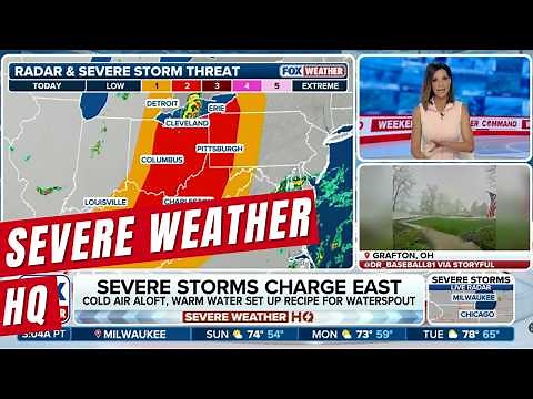 Severe Storms Take Aim at the East with Possible Fooding in Major Cities Along the I-95 Corridor