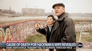 After being mysteriously found dead, officials said Gene Hackman died of heart disease and complications from Alzheimer's, while his wife died of hantavirus – a rare disease transmitted by mice. Hackman's death occurred several days after his wife. Trevor Ault reports. https://abcnews.link/zNKvUl9 | ABC World News Tonight with David Muir