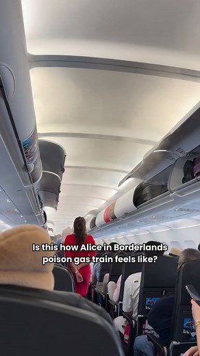 Feel like Alice in borderlands poison gas ep #aliceinborderland #travel #flight #singapore #airplane | Shishi Koh