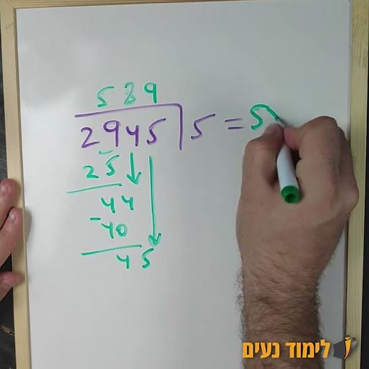 איך עושים חילוק ארוך | סרטון הסבר
