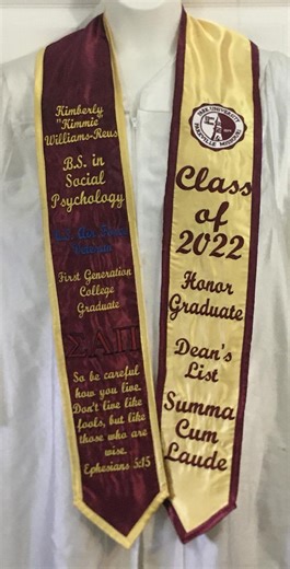 Graduation Stole Multi-theme/college Graduation Stole/personalized Stole/ High School Graduation Stole/ Memory Stole/ Graduation Gift - Etsy