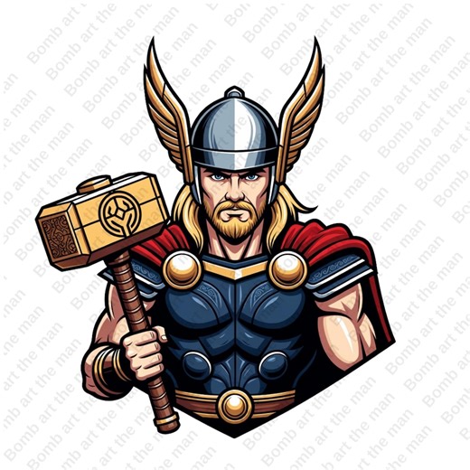 Thor Clipart, Thor Png, Super Hero Clipart, Super Hero Design, Transparent Background, Instant Download - Etsy