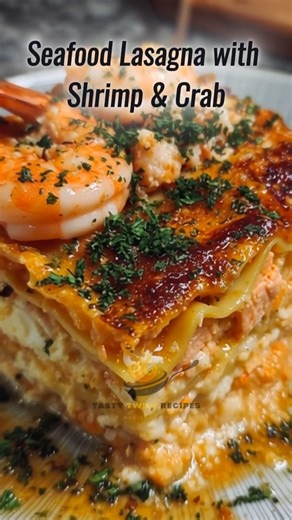 1.2K views | 戀呂 Seafood Lasagna with Shrimp & Crab – Rich, Creamy &...