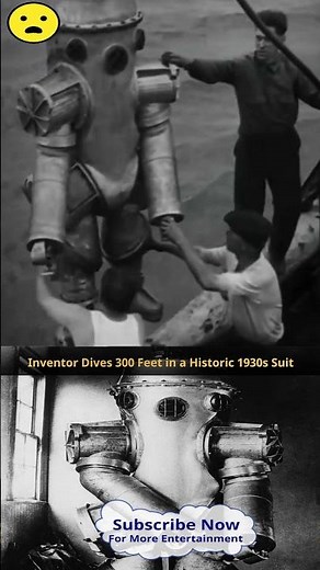 The First Deep-Sea Diving Suit – A Revolutionary Invention in 1930 #DeepSeaDiving, #DivingSuit