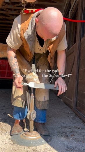 Joseph Colt Hamrick on Instagram: "#farrier #thankyougod #blacksmith #horseshoeing #thankyouhorseshoeing #bluecollar #equine #reels #roofing #epsteindidntkillhimself #epsteinfiles"