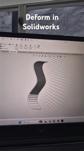Deform command in Solidworks #solidworks #post #trend #viral #learning