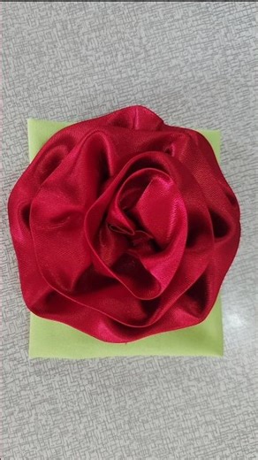 Diy fabric flower making #sewing #shorts #fabric