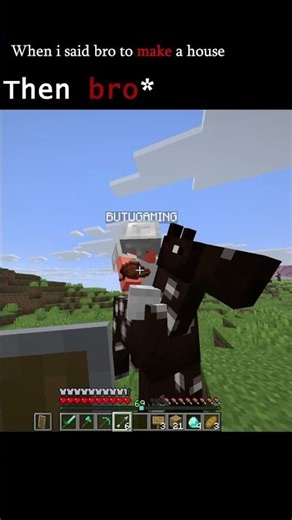 I Asked My Friend To Build A House… THIS Happened 💀😂 | Minecraft #shorts