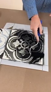 6K views · 80 reactions | Today, Greg gives us another quick run down on prepping your tiles for stenciling and the products you'll need to use! He also starts sharing tips on filling in holes and caulking spaces for cement floors! Have any questions? Ask below! **GIVEAWAY VALID ON INSTAGRM** | Cutting Edge Stencils | Facebook