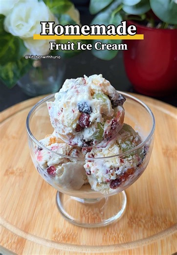 Homemade Fruit Ice Cream Recipe