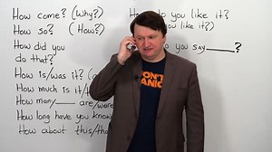 Asking and answering questions is one of the hardest parts of learning a language! In Alex EngVid's new video, you'll learn 10 common HOW questions like "How come?", "How so?", "How did you do that?" and more. | engVid
