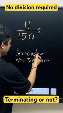 Terminate or non-terminate #maths #mathstricks #mathematics #jeemains #class12maths #class10maths
