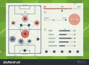 User Interface Soccer Tactic Table Vector Stock Vector (Royalty Free) 179045924 | Shutterstock