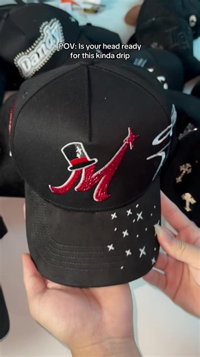 M red cap is coming #baseballcap #snapback #fyp #hat #dandyhats