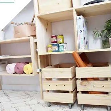 Cómo hacer una estantería con cajas de madera paso a paso· Proyectos de la Comunidad · LEROY MERLIN