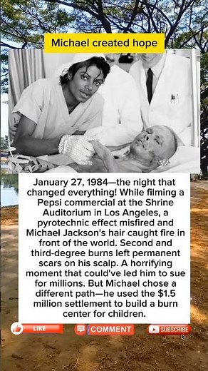 in 1984, MICHAEL JACKSON BURNED ALIVE! $1.5M Settlement Built Burn Center, Not Revenge—Pure Legend 💝
