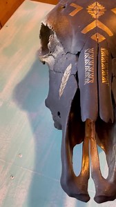 Black and Gold Cow Skull- Western Decor- Real- Hand Painted-western Art - Etsy Canada