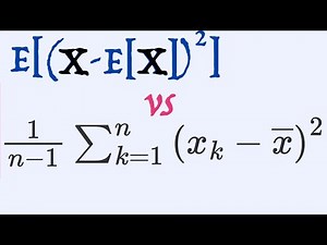 The expectation of the sample variance equals the variance