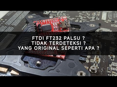 Membedakan Modul FTDI Asli atau Palsu, Cara mengganti chip IC FTDI FT232 Program Microcontroller