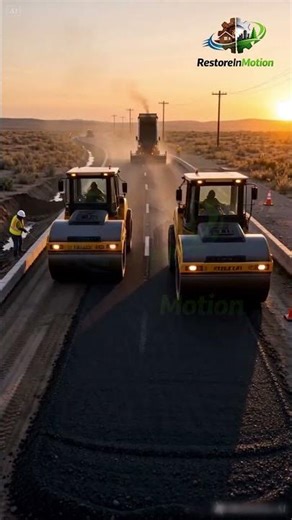 Road Construction Process 🚧 | From Dirt to Smooth Highway (Satisfying Transformation)