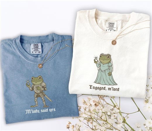 Funny Frog Engagement Shirt, Matching Couples Tee, Snarky Relationship Humor Shirt, Engagement Announcement Gift,tshirt for Fiancee & Fiance - Etsy