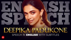 ENGLISH SPEECH DEEPIKA PADUKONE: Youre Not Alone (English Subtitles)