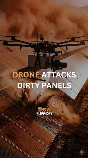 Solar Panel Cleaning with Drones | Faster, Safer Energy ☀️🚁