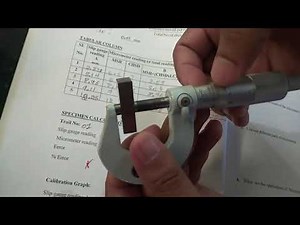 Calibration of Micrometer