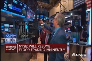 NYSE resumes floor trading
