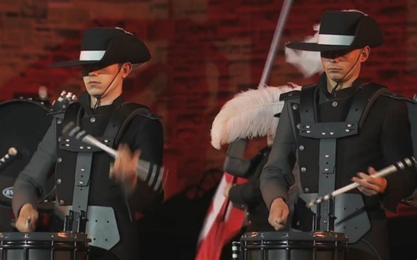 2015年爱丁堡军乐节-瑞士Top Secret鼓乐队表演