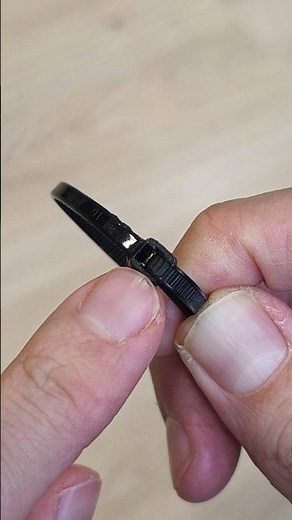 Don’t cut cable ties! Open them like this!
