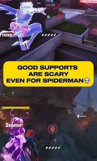 Good Supports Are Scary, Even For Spiderman! #spiderman #mantis #marvelrivals #necros #shroud