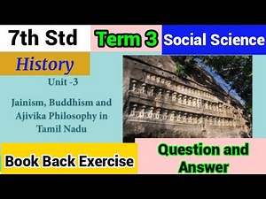 7th Std - Term 3 | History - Unit 3 | Book Back Exercise