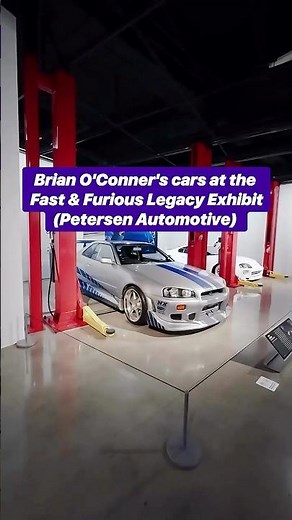 Brian O'Conner's Cars at the Fast & Furious Legacy Exhibit 🕊️ #paulwalker #petersenautomotivemuseum