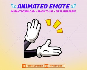 Clapping Hands Animated Emote: Retro Twitch/discord Clap (GIF) - Etsy
