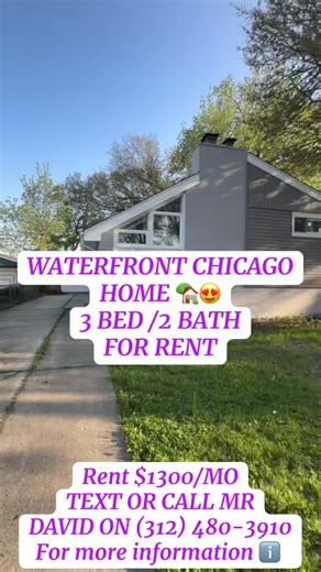 Waterfront Living in Chicago 🌊😍 This 3 bed / 2 bath home sits right on the Calumet River with your own private deck. Perfect for relaxing, entertaining—or just watching the boats roll by. Green check marks below for the must-knows: ✅ 3 beds / 2 baths ✅Waterfront views ✅Private deck fenced yard ✅Stainless steel appliances ✅Detached garage Listing courtesy of Joan Stube - Circled Square Real Estate Services Contact us today: 312-480-3910 CALL ME 📞 before this gets one is gone! Let Novaterrareal