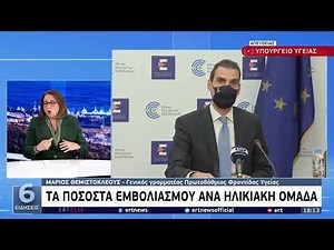 Μ.Θεμιστοκλέους:Περισσότεροι από 7.560.000 συμπολίτες μας έχουν ολοκληρώσει τον εμβολιασμό τους| EΡΤ