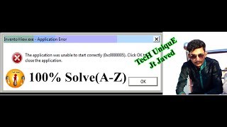 The Application Erroor Was Unable To Start Correctly 0xc0000005 Fix With Proof 0xc0000005 Fix Jt Tech Unique Mp3 & Mp4 Download