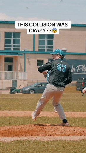 Intense Home Plate Collision in HS Baseball 🤯 Don't Miss the Ending!