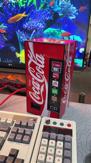 Mini Coke Machine #desksetup #desktour #deskdecor #coke | Desk Decor