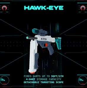 32 reactions · 7 comments | You guessed it!! The X-Shot Excel Hawk Eye is our blaster of the month 礪️ ​ Perfect for ​annihilating your opponents with extreme precision like no other blaster!  ​ ​#UpYourGame | X-Shot | Facebook